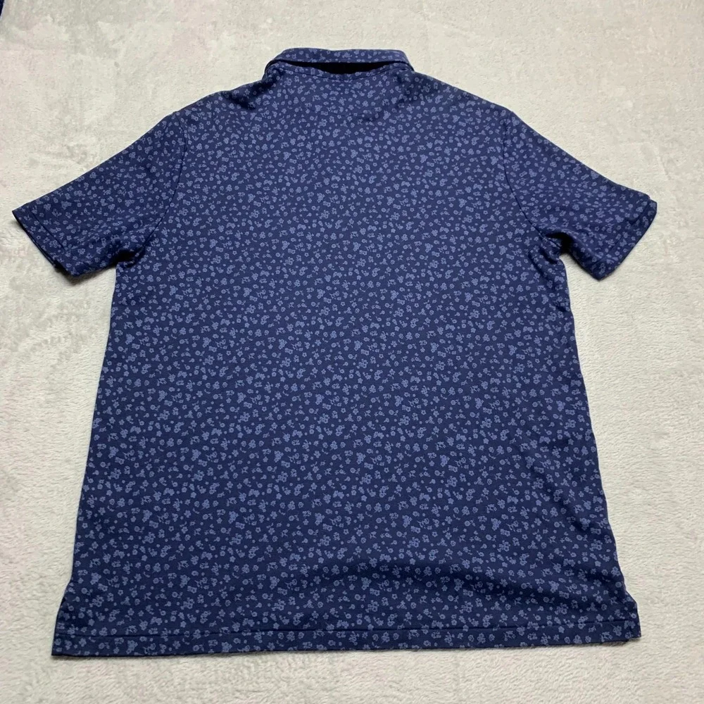 Recent Ralph Lauren Mens L Navy Blue Floral White Pony Pullover Polo Shirt‎